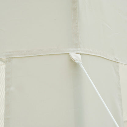 Outsunny Carpa Jardín Cenador Hexágonal Pabellón Gazebo Con Mosquitera 3 Color_4