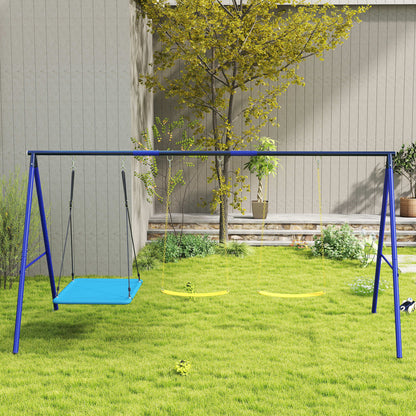 Aiyaplay Columpios Para Niños Con 3 Columpios 365x180x184 Cm Multicolor_1