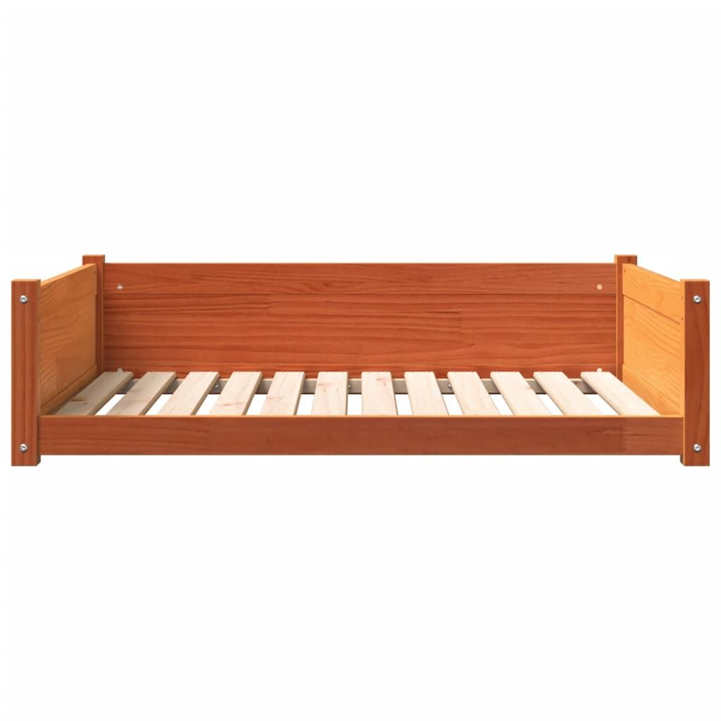Vidaxl Cama Para Perros Madera De Pino Marrón Cera 105,5x75,5x28 Cm_4