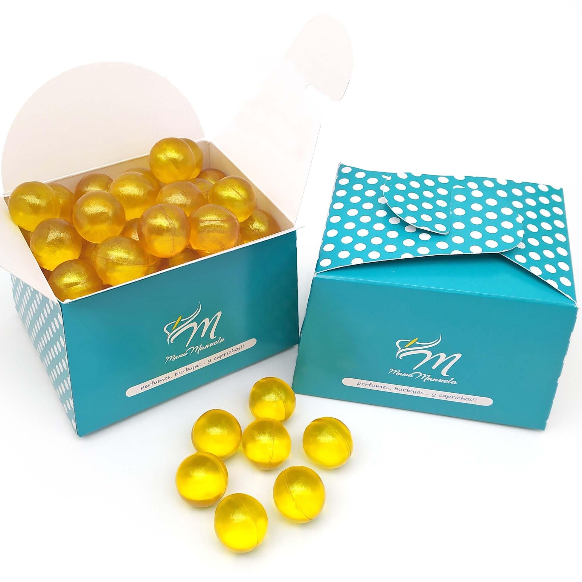 Pack Regalo 12 Perlas Baño En Forma De Bola - Con Aceite De Soja - Hidrata, Suaviza Y Perfuma La Piel - Aroma Madreselva_3