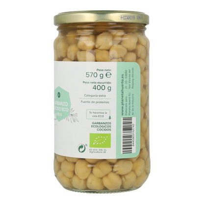 Embalagem de 3x Grão de Bico Cozido ECO Planeta Huerto 570 g