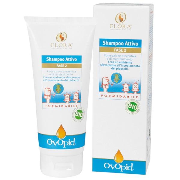 Champô Antiparasitário Ovopid Fase 2 Flora, 200 ml