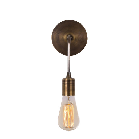 Aplique De Pared Colgante, Metal , Vintage, 6x12x27, Casquillo E 27 Max 40 W_0
