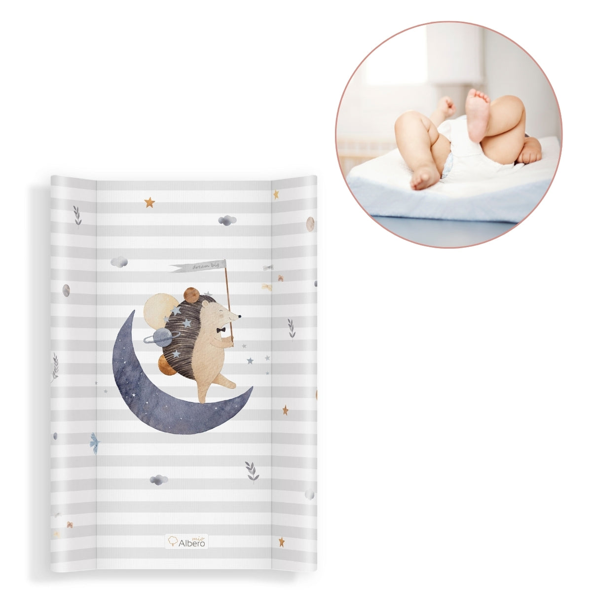 Cambiador Base Rígida Para Cuna 70x47 Retro Flower_4