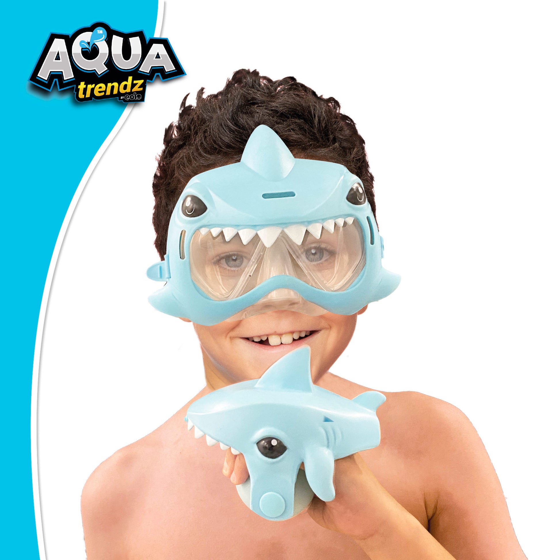 Máscara De Buceo Y Lanzador De Agua Tiburón Aqua Trenz_1