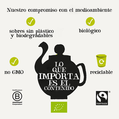 Chá Branco Biológico Cupper com Laranja 20 saquetas 