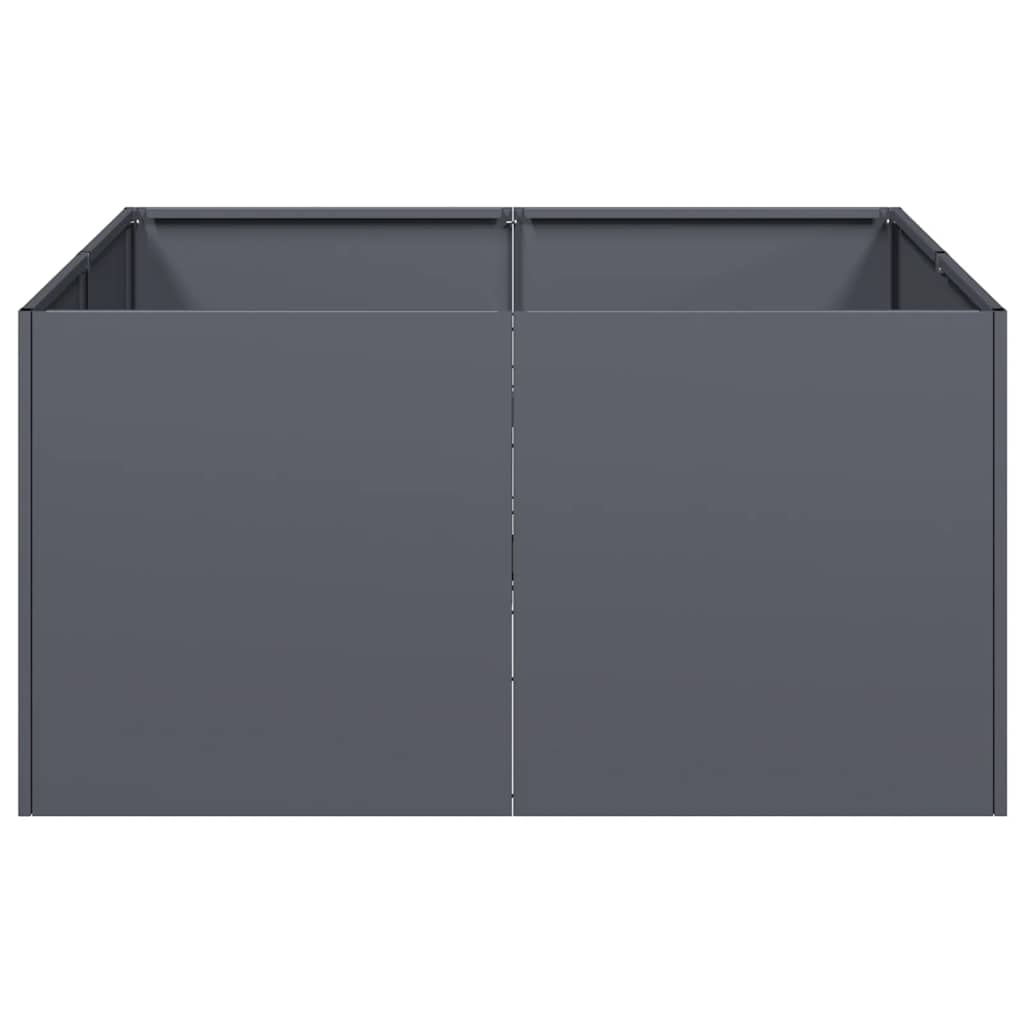 Jardinera De Acero Laminado En Frío Antracita 80x80x40 Cm_3