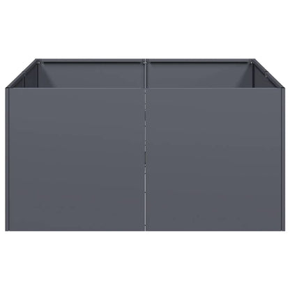 Jardinera De Acero Laminado En Frío Antracita 80x80x40 Cm_3