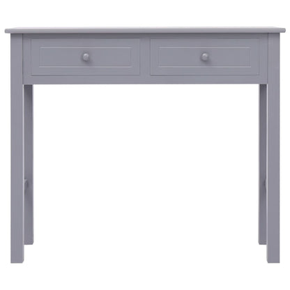 Mesa Consola De Madera Gris 90x30x77 Cm_2