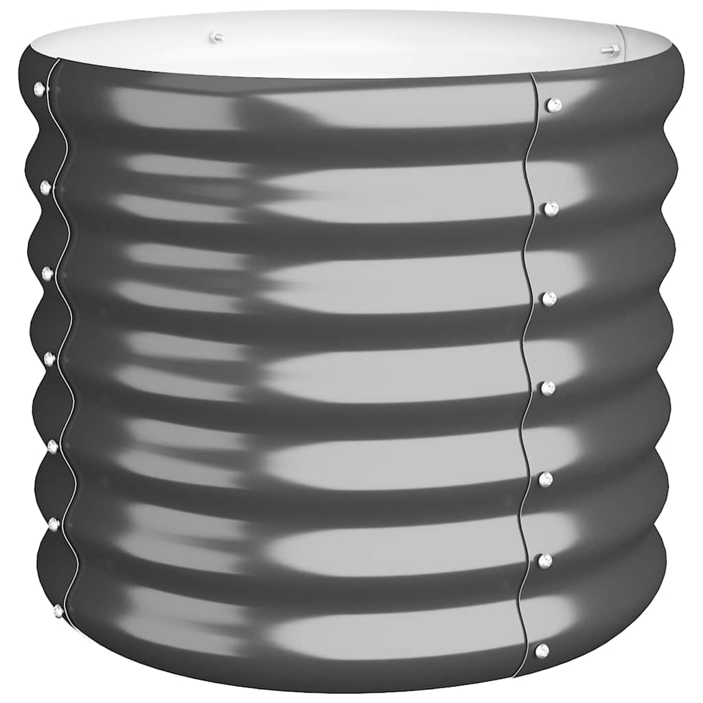 Jardinera Acero Galvanizado Antracita 40x40x36 Cm_0