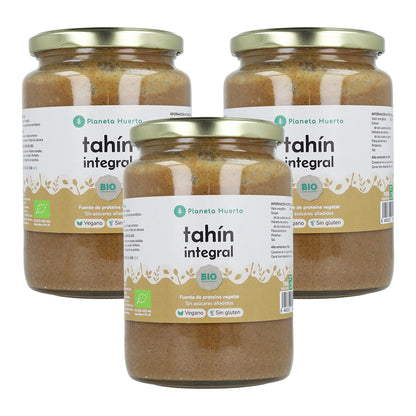 Embalagem com 3x Tahin ECO Integral Planeta Huerto 700 gr