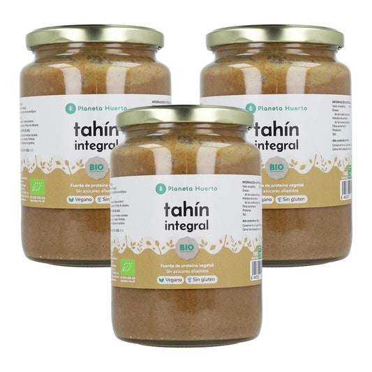 Embalagem com 3x Tahin ECO Integral Planeta Huerto 700 gr