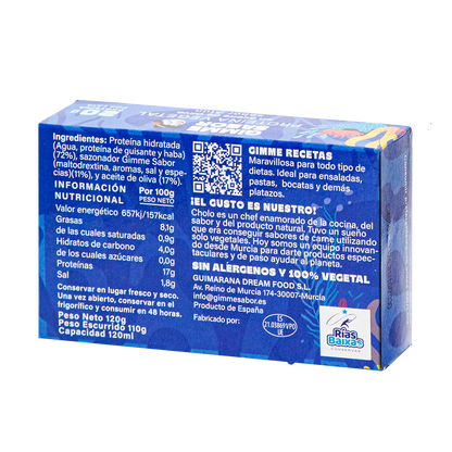 PACK AHORRO Atún Vegano en Aceite de Oliva 120g X 6uds. | Sin Gluten, Sin Aditivos, Sin Alérgenos | Gimme Sabor_3