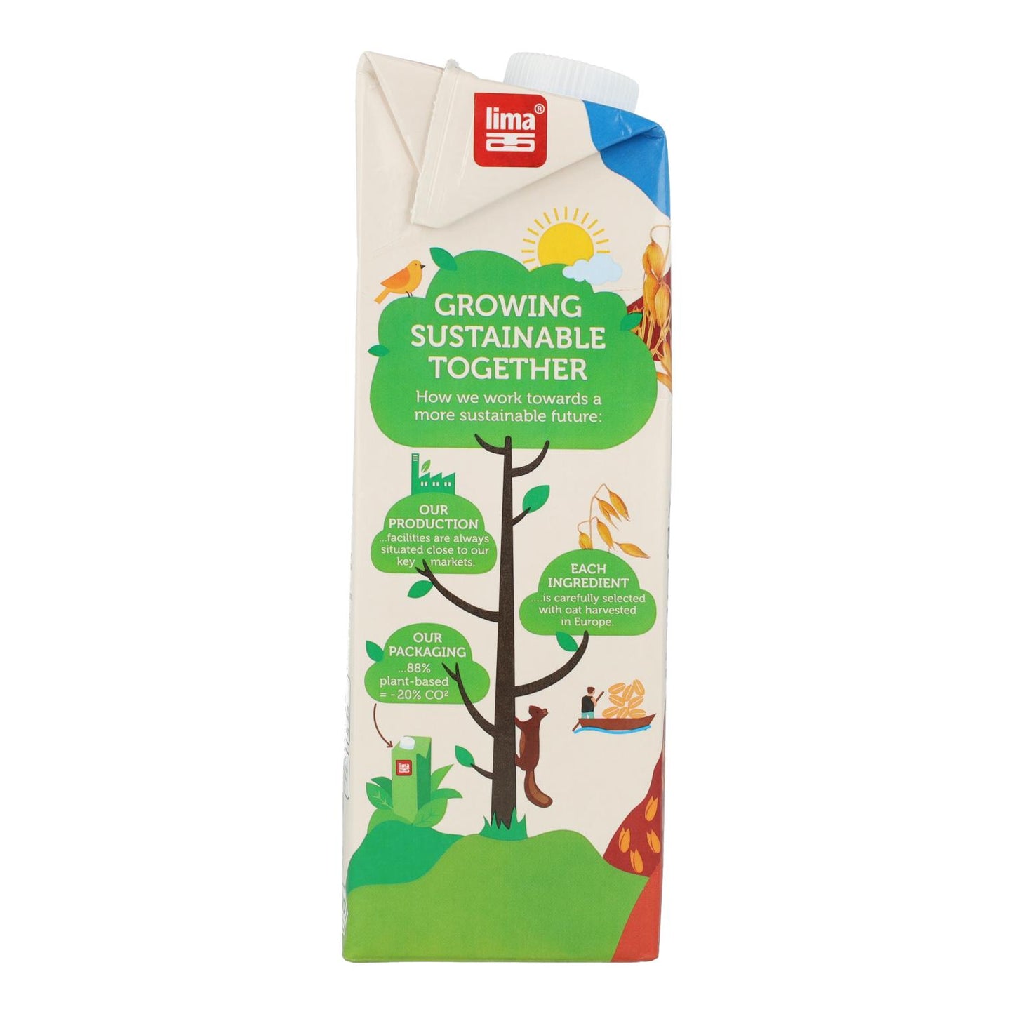 Bebida de aveia sem glúten ECO Lima 1 L
