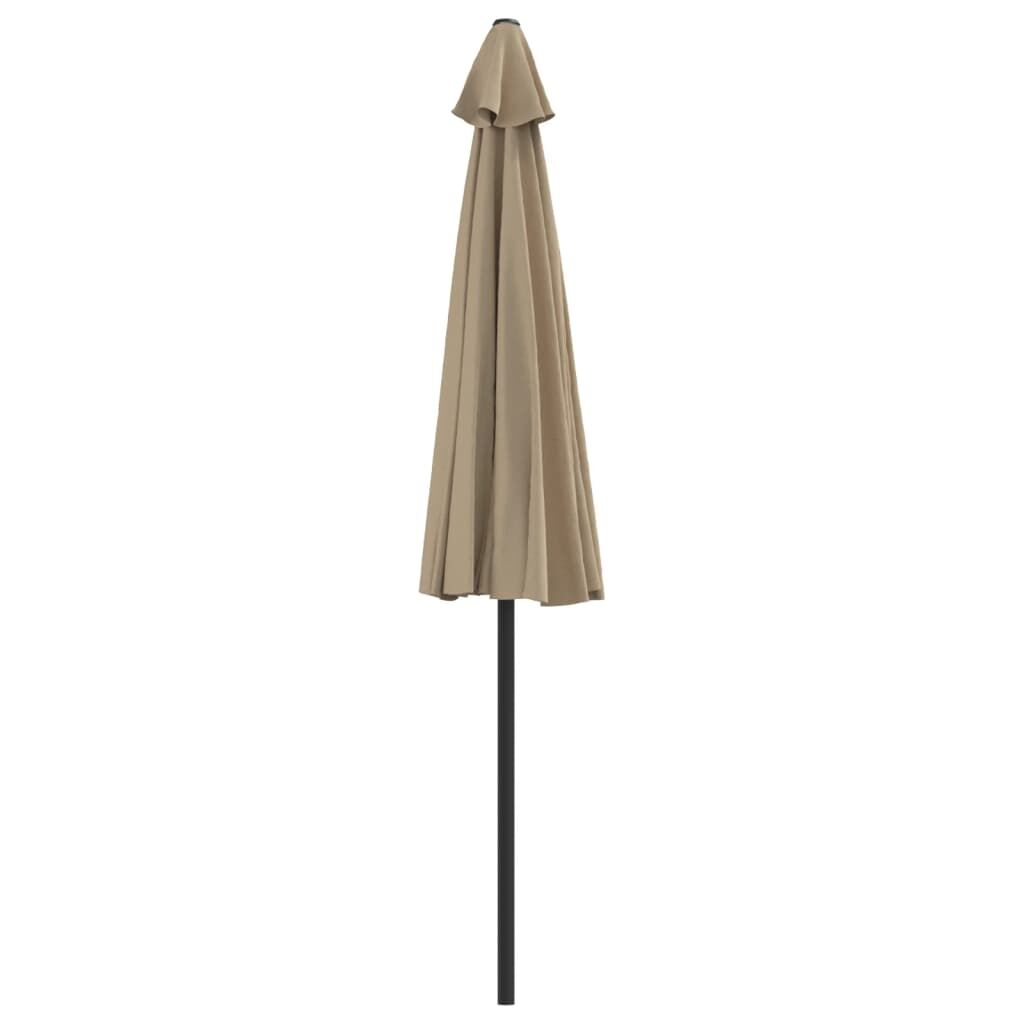 Vidaxl Sombrilla De Balcón Semicircular Palo Aluminio Taupe 270x144cm_3