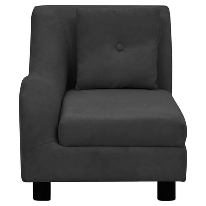 Vidaxl Sofá Para Perros Con Almohada Negro Felpa 83x44x44 Cm_4