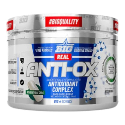 Real Anti-ox - 90 Cápsulas Vegetales - Antioxidantes - Big_0