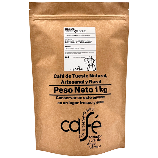 Cafe Sin Intermediarios Café Colombia Besos Molido Italiana (moka) 1 Kg_0