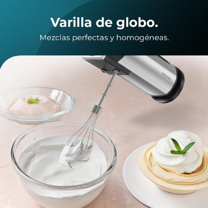 Cecotec Batidora De Varillas Powertwist 500 Full Steel. 500 W 5 Velocidades Más Función Turbo 3 Accesorios: Varilla De G_2