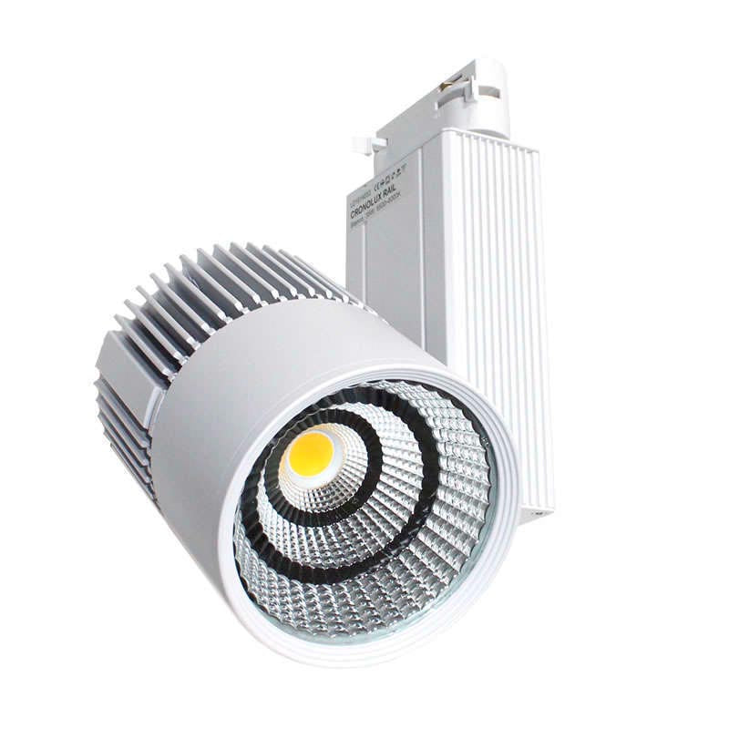 Foco Carril Monofásico Cronolux Chip Cree Led, Blanco 30w, Rf Regulable, Blanco Neutro, Regulable_3