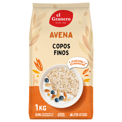 Flocos de Aveia Integral Macio El Granero 1 Kg