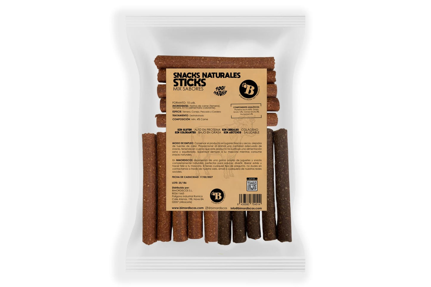 Bimordiscos Barritas Para Perros Y Gatos - Mix - 15 Uds.