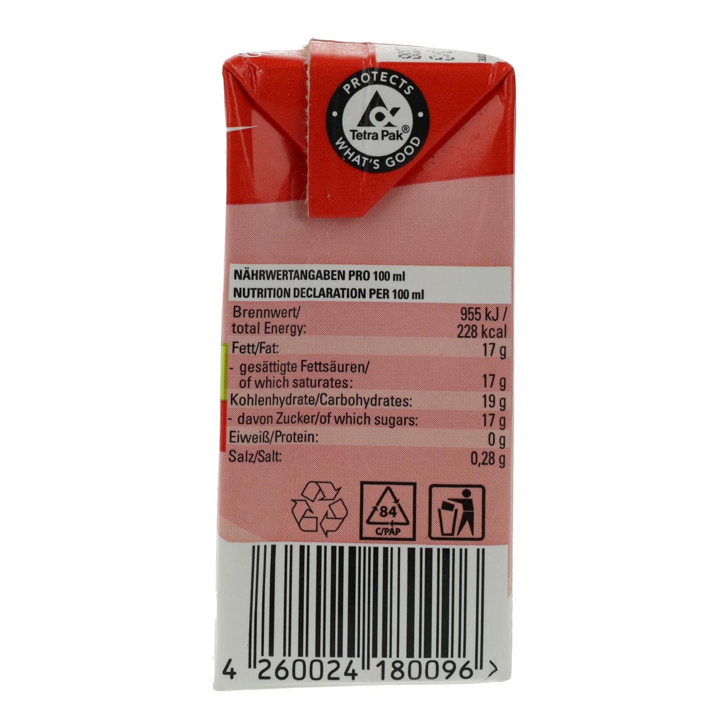 Creme de Legumes Doce para bater e cozinhar Schlagfix 200 ml