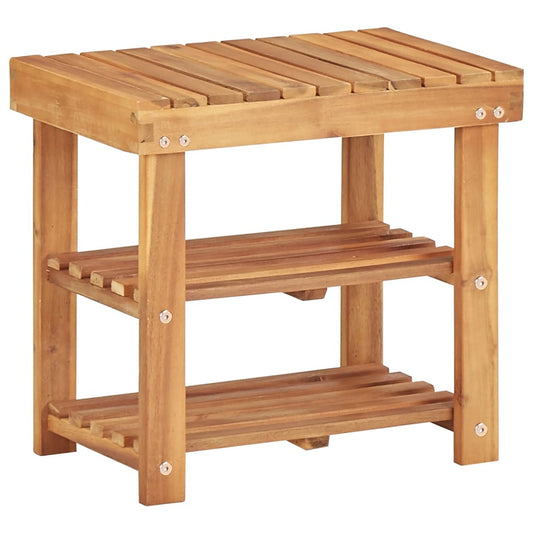 Vidaxl Estantería De Zapatos De Madera Maciza De Acacia 50x32x45 Cm_0