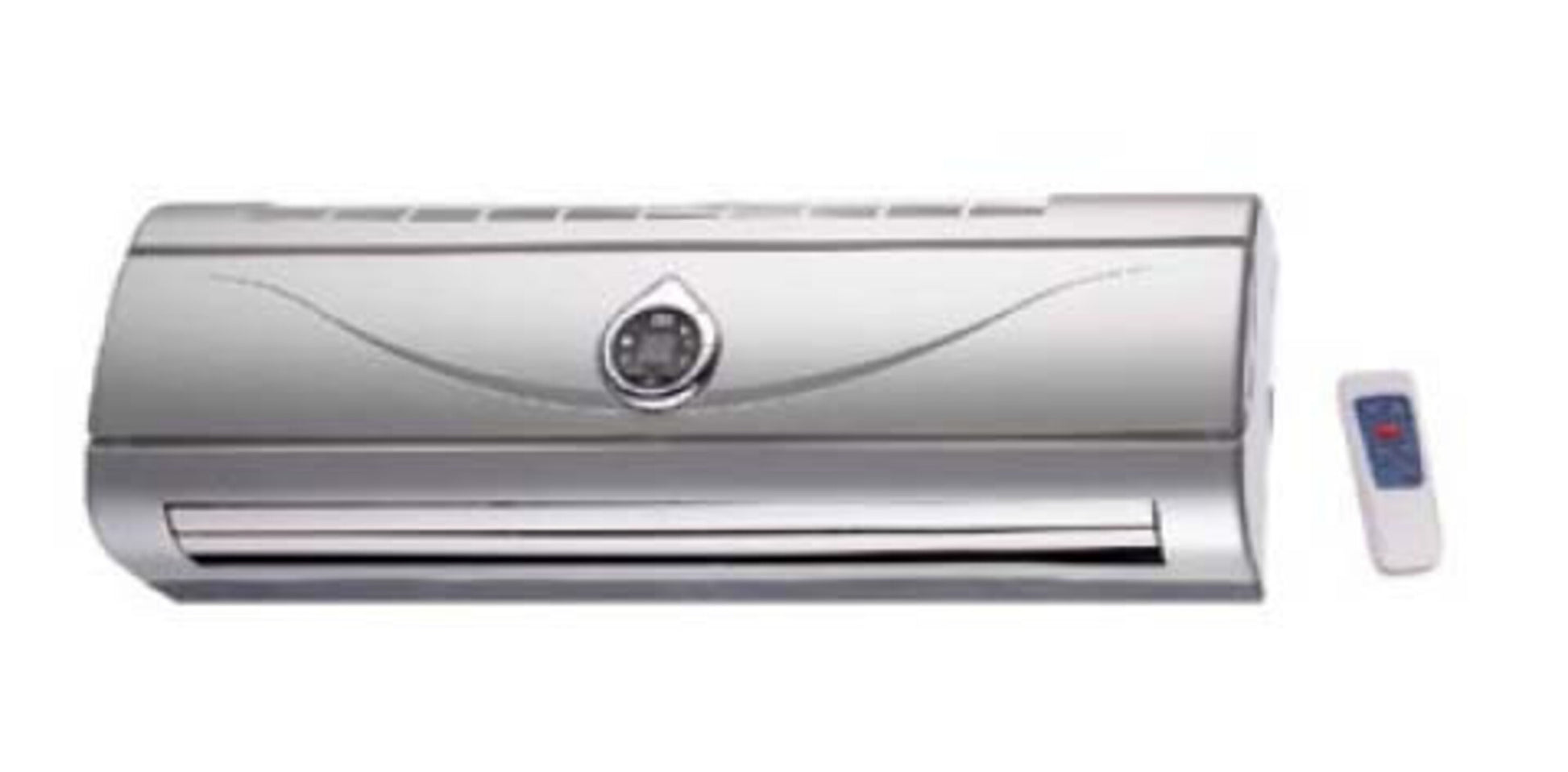 Calefactor De Pared Split Color Gris Con Mando A Distancia 1000 / 2000w_0