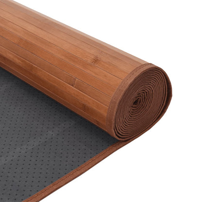 Alfombra Rectangular Bambú Marrón 100x400 Cm / Vetonek_0