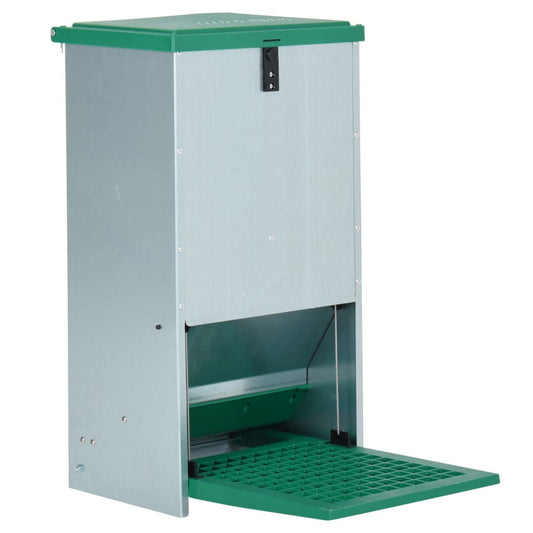 Vidaxl Comedero Automático Para Aves De Corral Con Pedal 20 Kg_0