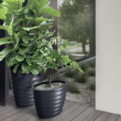 Maceta Freze - Oval 55l., Con Depósito, Dimensiones (mm) 593x393x420, Color Antracita_4