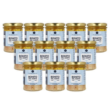 Pack 12x Atum Bonito do Norte em azeite virgem extra ECO Planeta Huerto 200 g