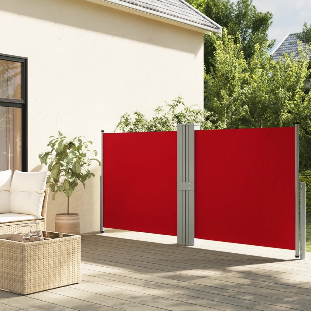 Vidaxl Toldo Lateral Retráctil Rojo 140x1200 Cm_1