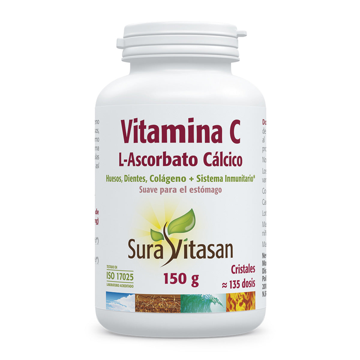 Vitamina C L-Ascorbato, Sura Vitasan, 150g