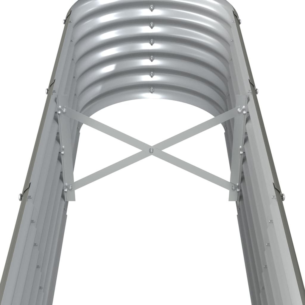Jardinera Arriate Acero Galvanizado Gris 260x40x36 Cm_4