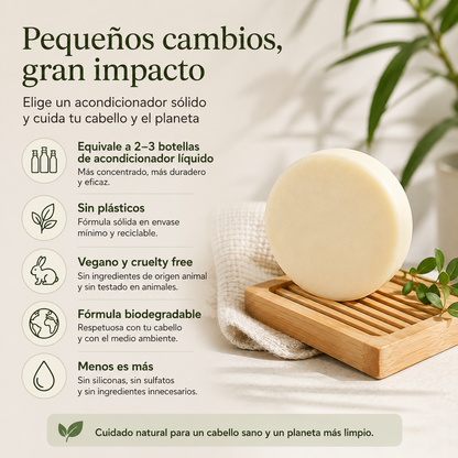 Acondicionador Sólido Baobab &amp; Té Verde 80 G – Natural, Vegano, Sin Sulfatos, Zero Waste – Lumocosmetics_4
