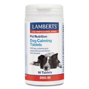 Suplementos calmantes para cães e animais de estimação Lamberts 90 comprimidos