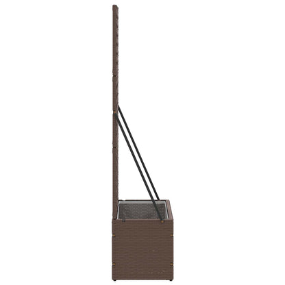 Jardín Enrejado Macetero Marrón 70 X 30 X 135 Cm Metal_3