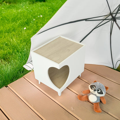 Well Home Mesilla Con Orificio Para Mascotas En Color Blanco 50x40x40cm_4