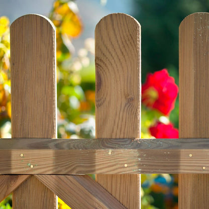 Puerta Valla Clásica Madera 1x1 M Nortene_1