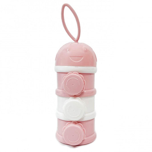 Distribuidor de leite em pó Kikka Boo Pink de 3 níveis