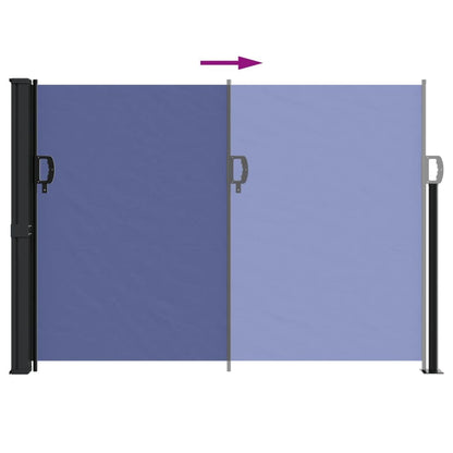 Vidaxl Toldo Lateral Retráctil Azul 140x500 Cm_4