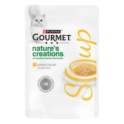 Sopa GOURMET Nature's Creations com guarnição natural de frango e vegetais 40g