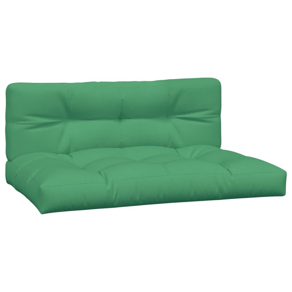 Vidaxl Cojines Para Palets 2 Unidades Tela Verde_0