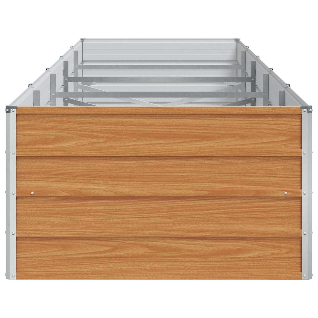 Arriate Elevado Marrón Claro 400 X 80 X 45 Cm Acero Galvanizado_5