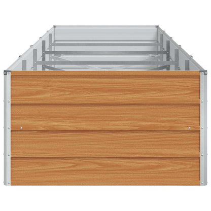 Arriate Elevado Marrón Claro 400 X 80 X 45 Cm Acero Galvanizado_5