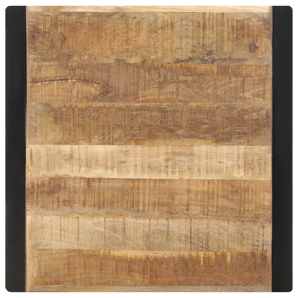 Mesa De Comedor Madera Maciza De Mango Rugosa 70x70x75 Cm_2
