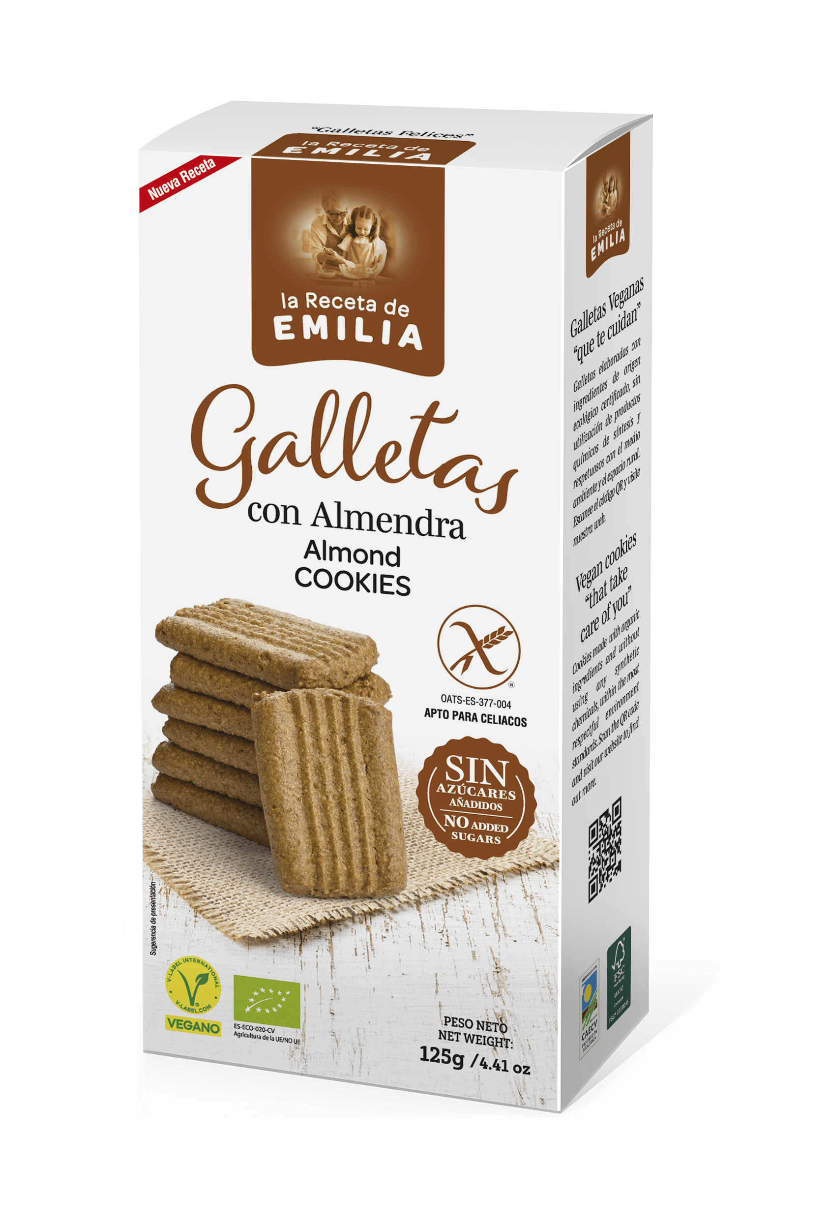 Galletas Con Almendra sin Azucares Añadidos 125gr._0