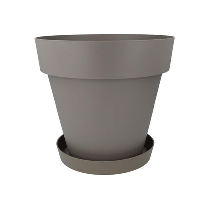 Pacote de pote com pires Taupe Tes 22 x 20 cm